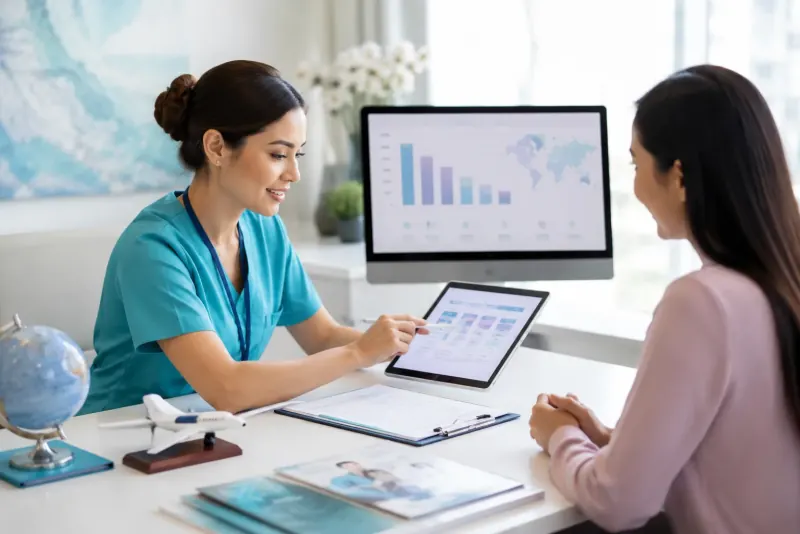 Coordinators supporting international patient review