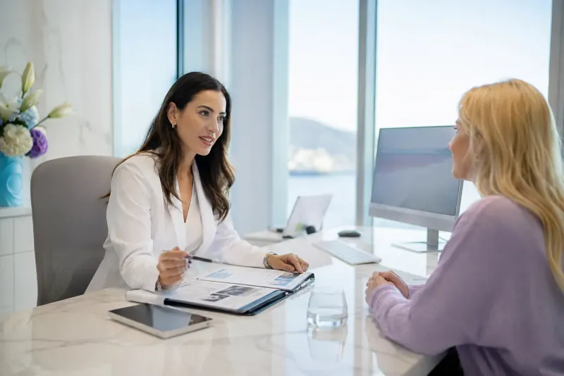 Treatment planning coordination in a clinic corridor