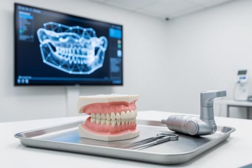 Consultation et planification 3D d’un All-on-4 : CBCT, empreintes numériques et projet esthétique