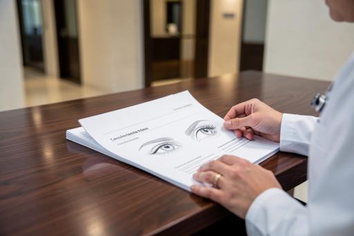Consultation et préparation à la blépharoplastie : examen des yeux, antécédents, médicaments et questions à poser