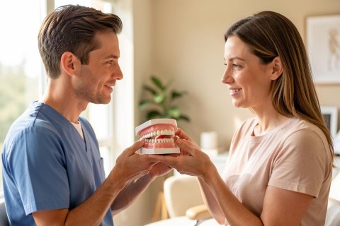 Dents provisoires ou définitives sur All-on-4 : différences de confort, de fonction et d’esthétique